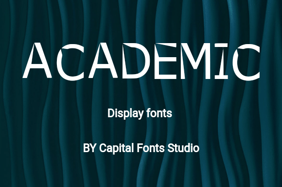 Academic Font: A Playful Typeface for Brand Identity