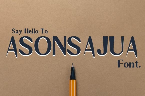 Asonsajua Font Review: A Display Typeface for Boutique Branding