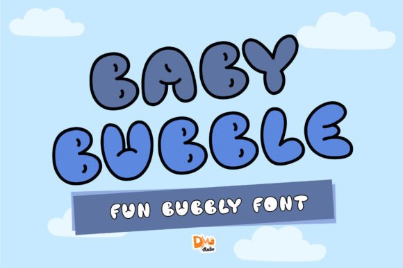 Baby Bubble Font: Soft Display Type for Crafts