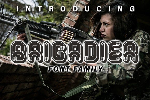 Brigadier Font: Bold Display Type for Makers