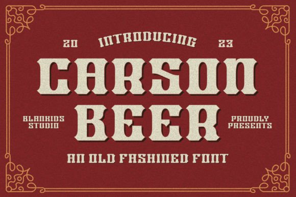 Carson Beer Font: Adding Vintage Charm to Editorial Layouts