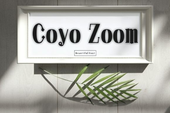 Coyo Zoom Font: A Display Typeface for Campaigns
