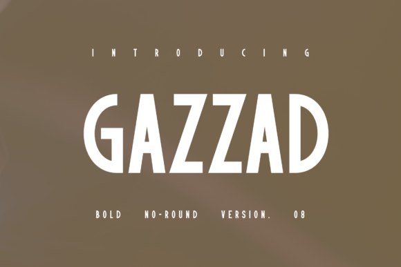 Gazzad Font: Bold Display Typography for Editorial Design