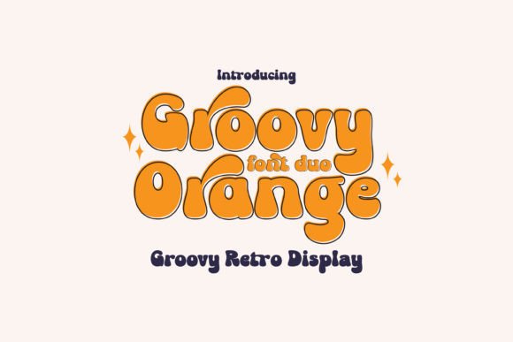Groovy Orange Font: Retro Editorial Design