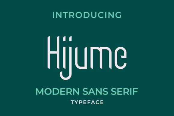Hijume Font: Stylish Sans Serif for Small Business Branding