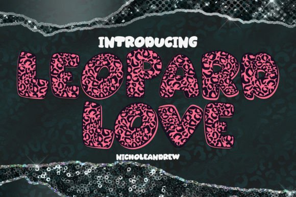 Leopard Love Font: Puffy Display Type for Makers