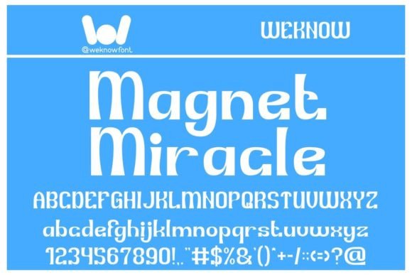Magnet Miracle Font: A Modern Typeface for Branding