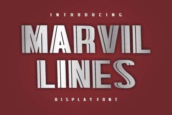Marvil Lines Font: A Bold Display Typeface for Brands