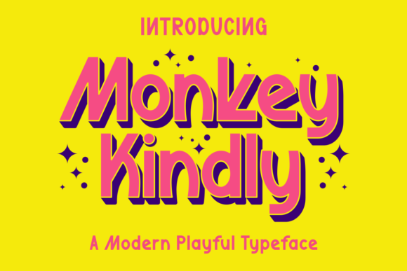 Monkey Kindly Font: Modern Display Type for Makers