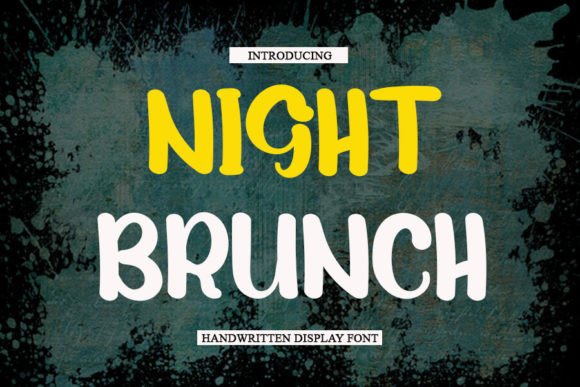 Night Brunch Font: Elegant Handwritten Display Type