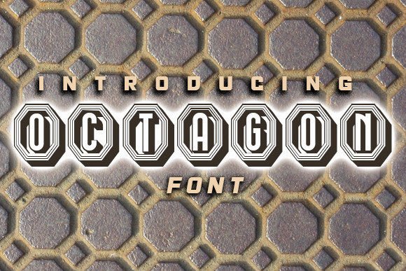 Octagon Font: Bold Display Typography for Web Design