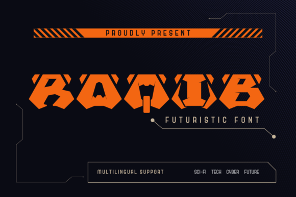 Raqib Font: A Sci-Fi Typeface for Makers
