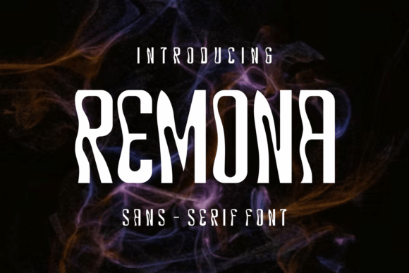 Remona Font: A Wavy Display Typeface for Editorial Design