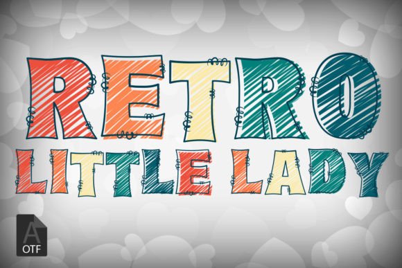Retro Little Lady Font for Vibrant Craft Projects