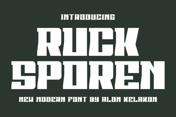Ruck Sporen Font: A Modern Display Typeface for Branding