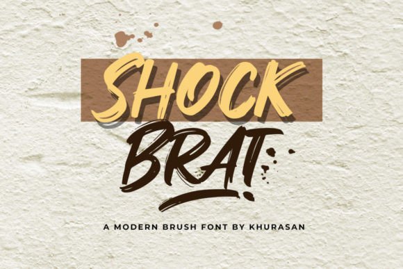 Shock Brat Font: A Quirky Display Typeface for Editorial Design