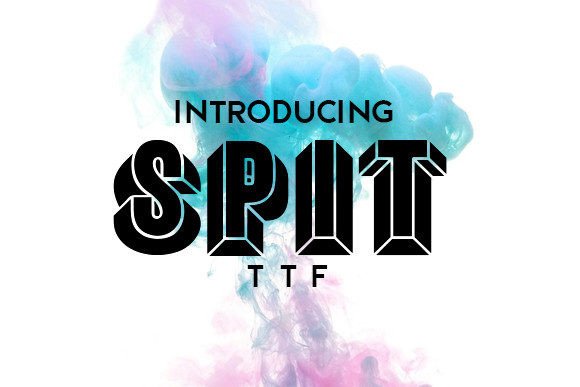 Spit Font: Adding 3D Depth to Editorial Design
