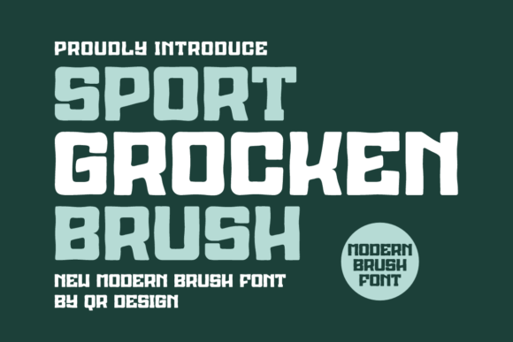 Sport Grocken Brush Font: Bold Display Type for Campaigns