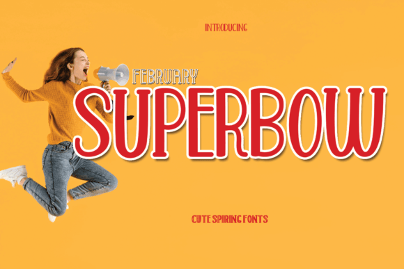 Superbow Font: Bold Display Type for Handmade Labels